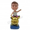 Patung Kiddies Ride Golden Pig