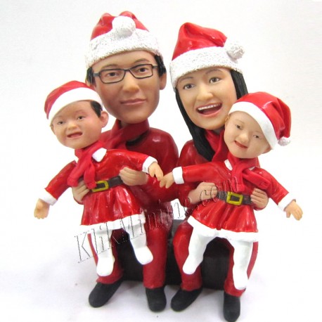 Patung Christmas Family 4
