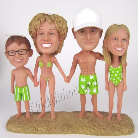 Patung Lifestyle Beach Family
