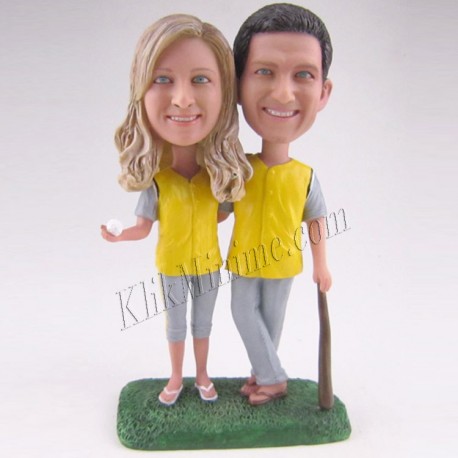 Patung Romance Couple Yellow Fever 3