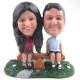 Patung Romance Sitting Couple 3