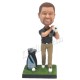 Patung Sports Golf with Bag